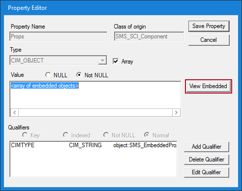 8 - SCCM - Descargar actualizaciones idiomas Office 365 - wbemtest - Property Editor